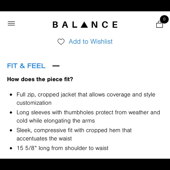 Balance Athletics Elevate Cropped Zip - Picture 8 of 9